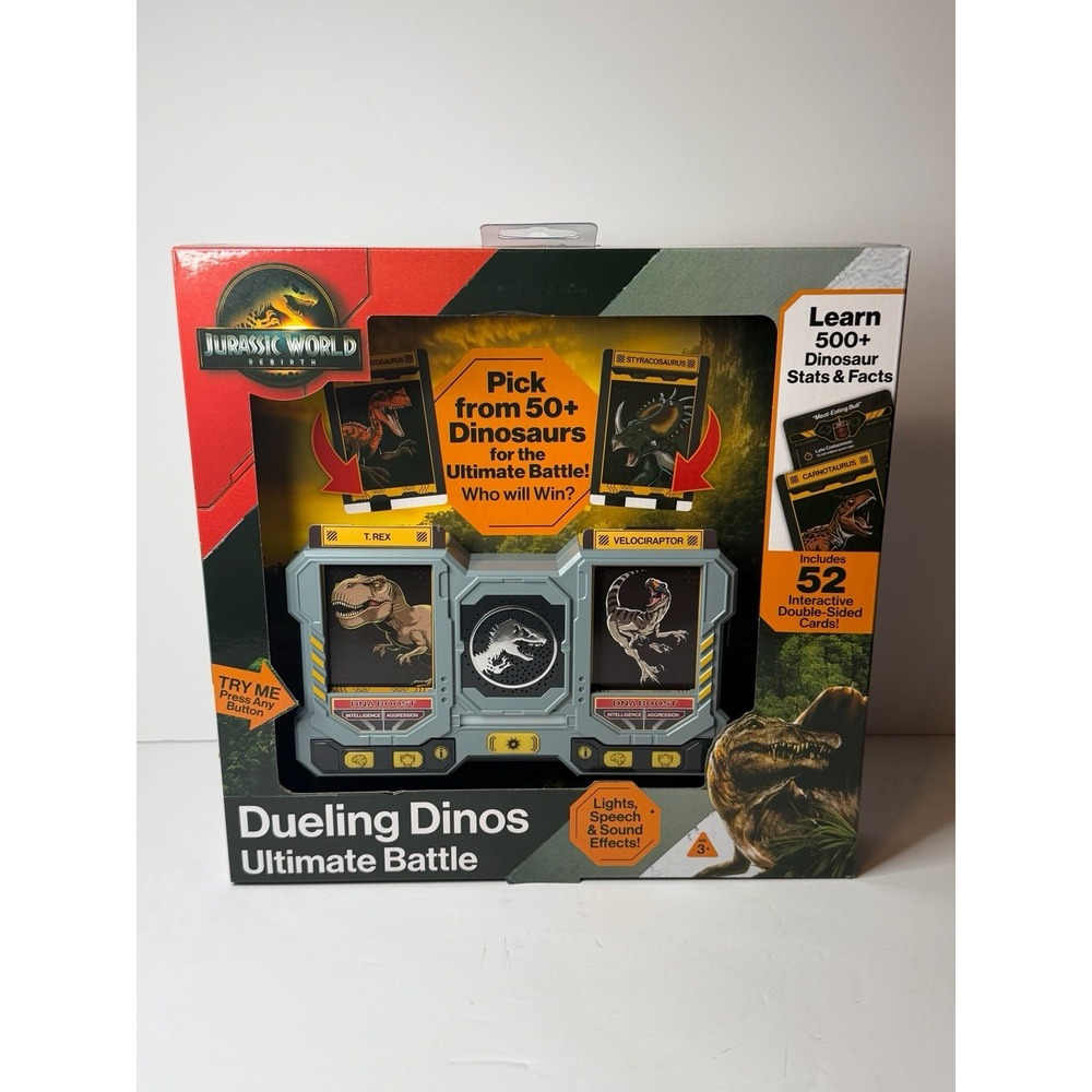 Jurassic Park Rebirth Dueling Dinos Ultimate Battle Card Set New in The Box